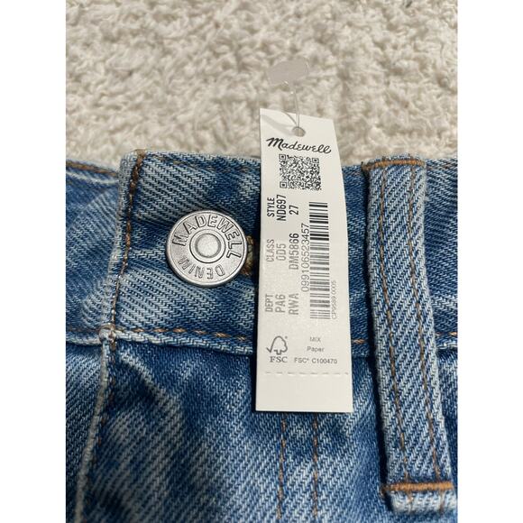 NWT Madewell Women's Size 27 Relaxed Denim Shorts Lemar Wash - Picture 7 of 11